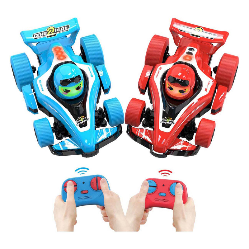Afbeelding laden in galerijviewer, Gear2play r c formule 1 neon bumper botsauto's 2 in 1

