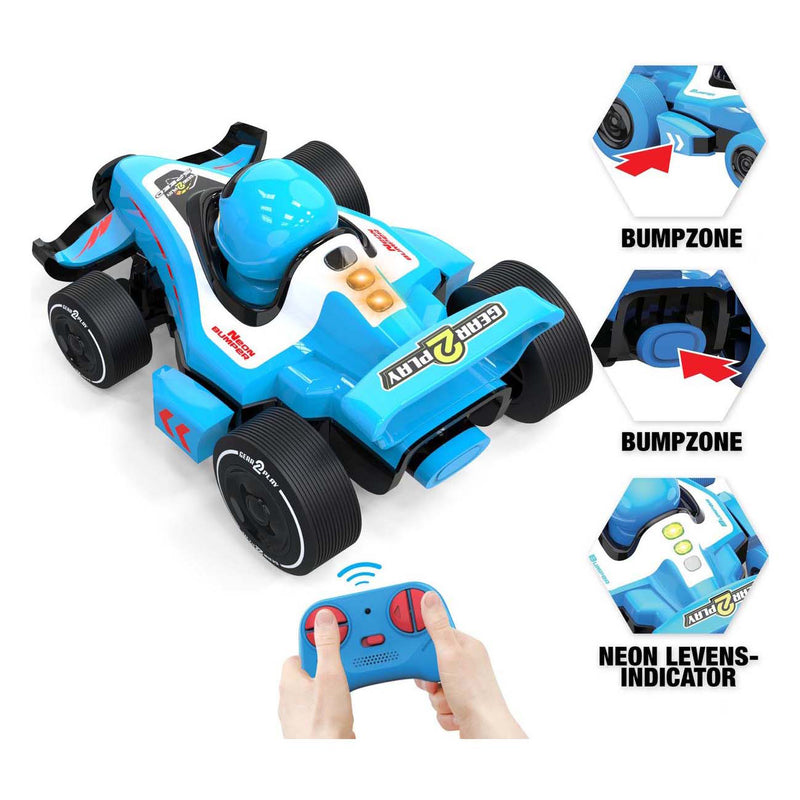 Afbeelding laden in galerijviewer, Gear2play r c formule 1 neon bumper botsauto's 2 in 1
