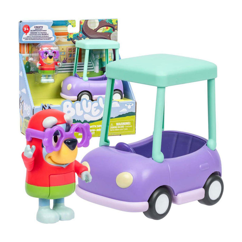 Afbeelding laden in galerijviewer, Moose toys bluey basic vehicle granny car janet
