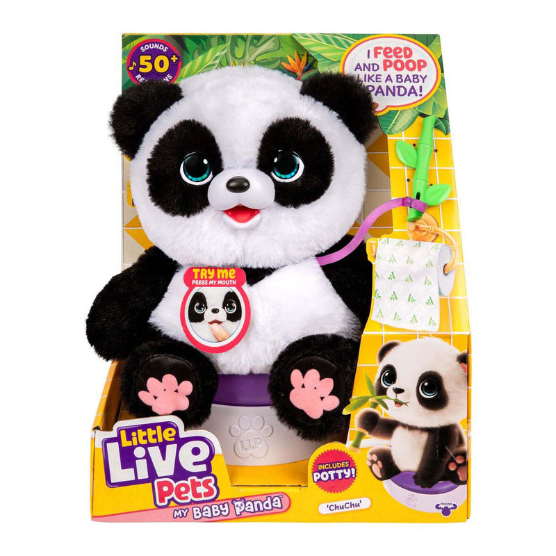 Afbeelding laden in galerijviewer, Little live pets my baby panda chuchu - interactieve knuffel
