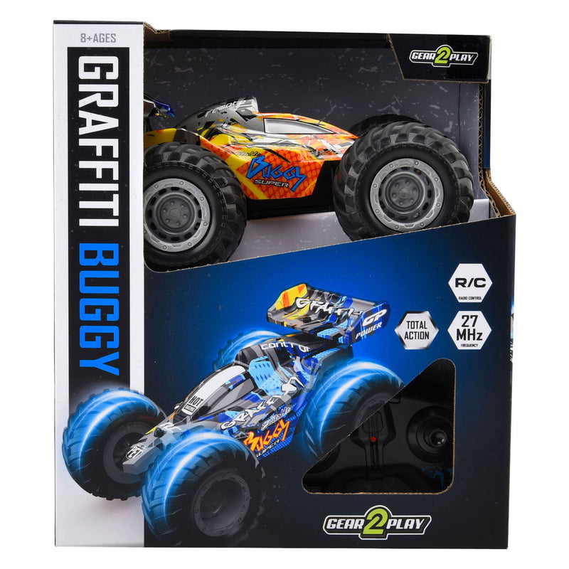 Afbeelding laden in galerijviewer, Gear2play rc graffity buggy 1:24 - big wheels

