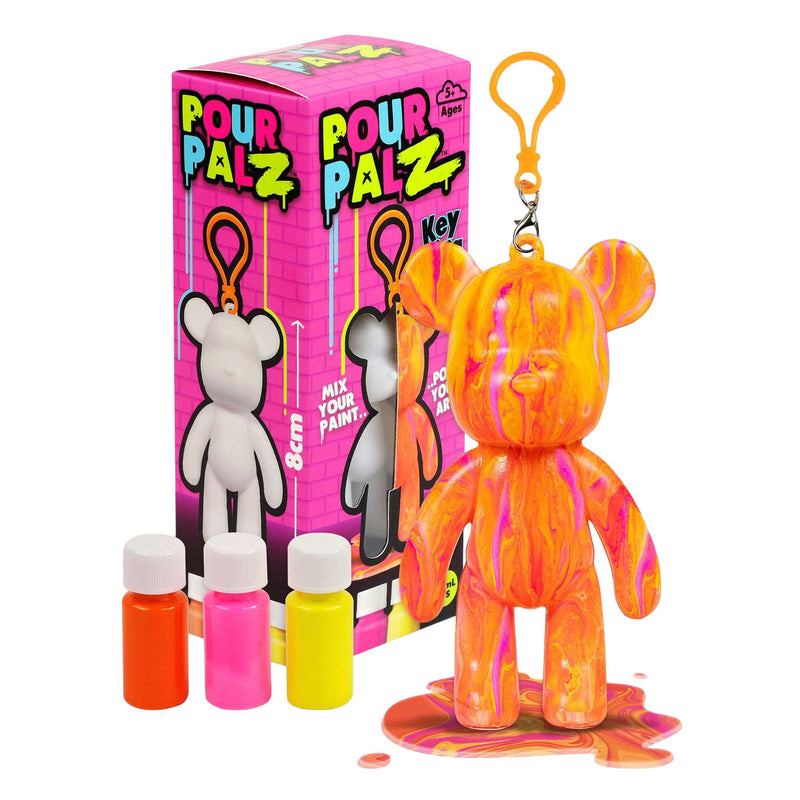 Afbeelding laden in galerijviewer, Gear2play pour palz mini paint bear sleutelhanger - gietverfset
