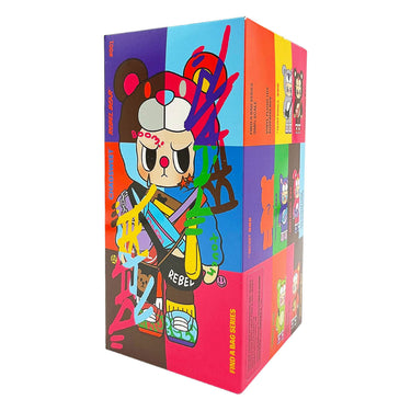 Kimmon rebel bear blind box pluche - 'find a bag' serie - verzamelfiguren