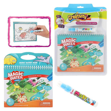 Toi-toys toi toys kleuren met water 'dino' boek+stift