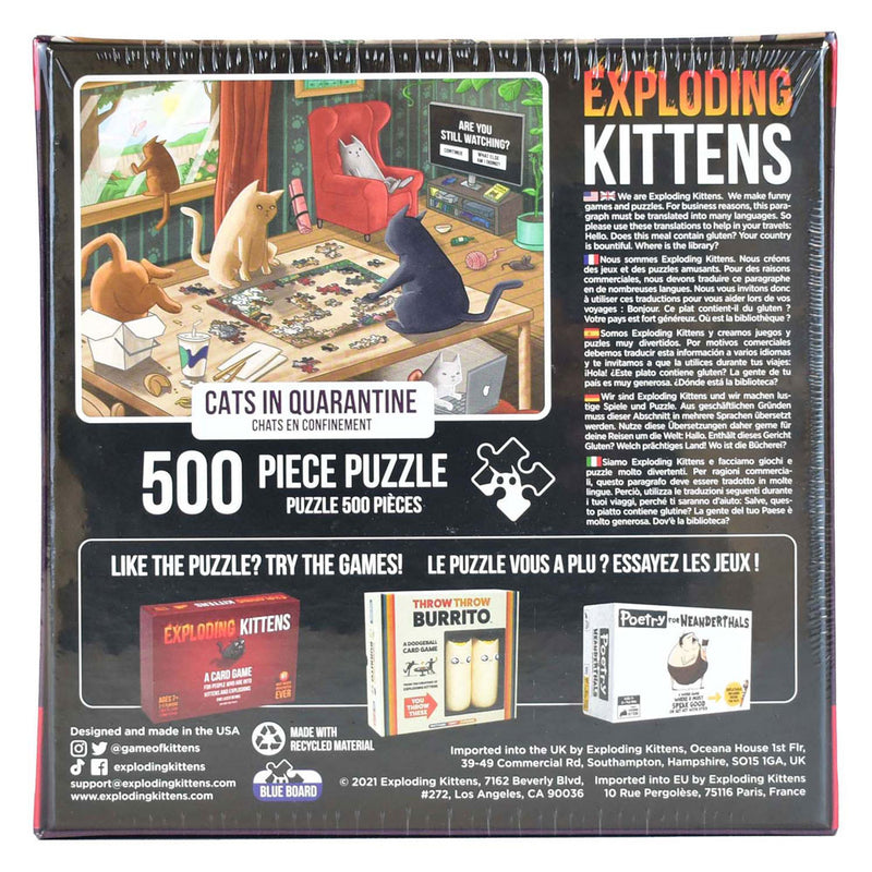 Afbeelding laden in galerijviewer, Asmodee exploding kittens puzzel, 500st.
