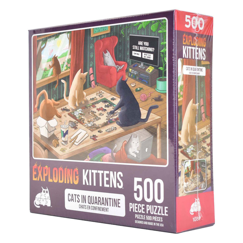Afbeelding laden in galerijviewer, Asmodee exploding kittens puzzel, 500st.

