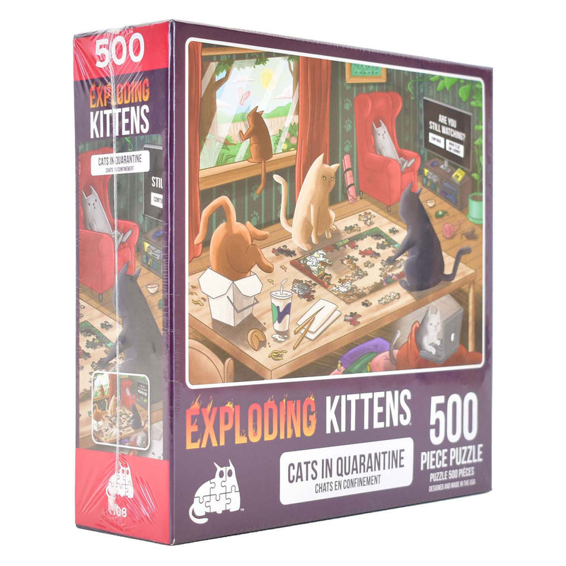 Afbeelding laden in galerijviewer, Asmodee exploding kittens puzzel, 500st.
