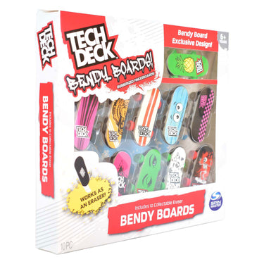 Spin master tech deck bendy vinger skateboards, 10-pack