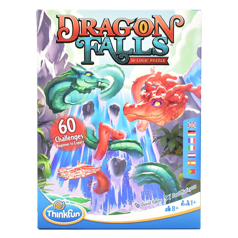 Afbeelding laden in galerijviewer, Thinkfun dragon falls 3d denkpuzzel, 60 challenges
