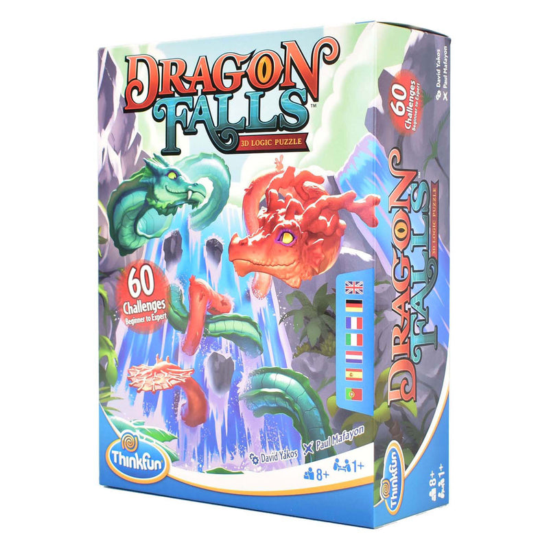 Afbeelding laden in galerijviewer, Thinkfun dragon falls 3d denkpuzzel, 60 challenges
