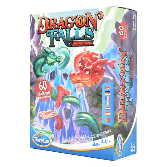 Thinkfun dragon falls 3d denkpuzzel, 60 challenges