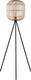 Eglo bordesley vloerlamp - e27 - 139 cm - zwart hout