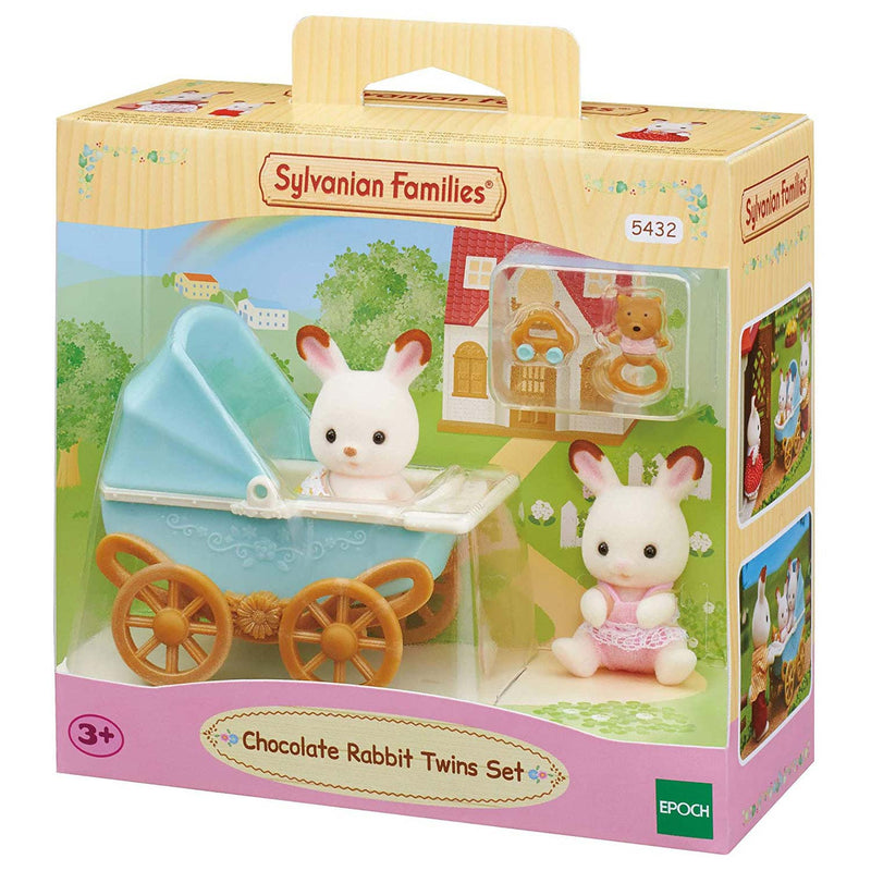 Afbeelding laden in galerijviewer, Sylvanian families 5432 set tweeling chocoladekonijn

