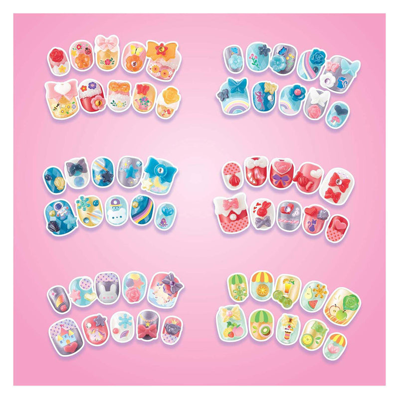 Afbeelding laden in galerijviewer, Aquabeads veelkleurige nagelset voor kinderen- complete nagelstudio inclusief 60 nagels
