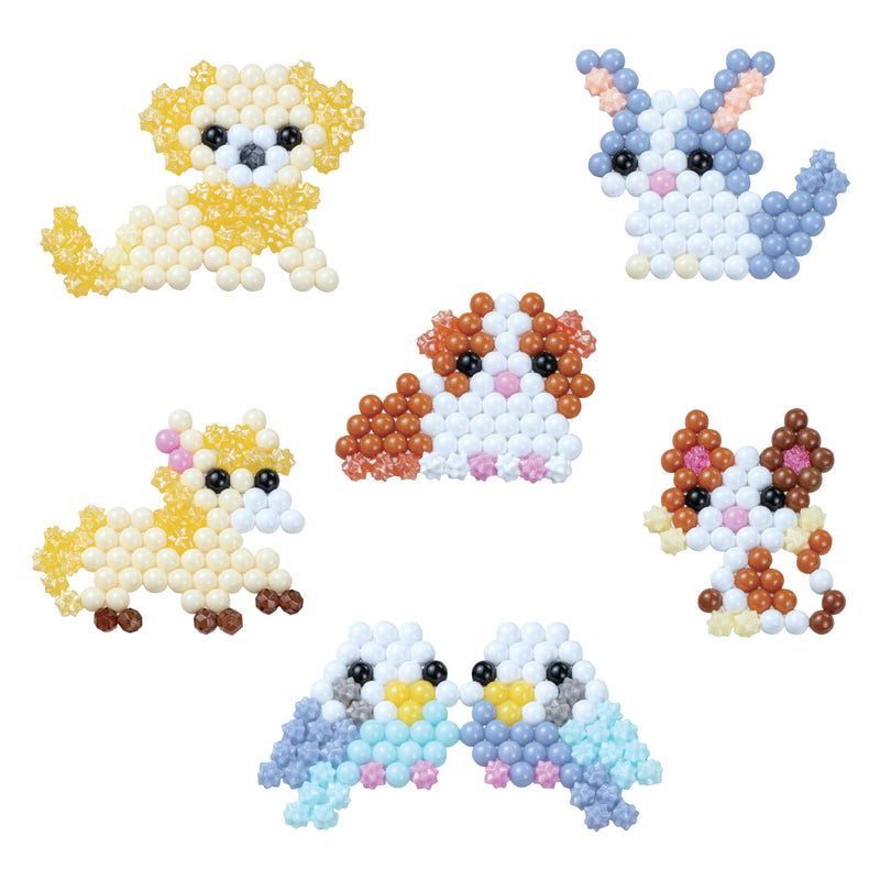 Afbeelding laden in galerijviewer, Aquabeads de schattige dieren set- startset- complete set 500 parels in 21 kleuren
