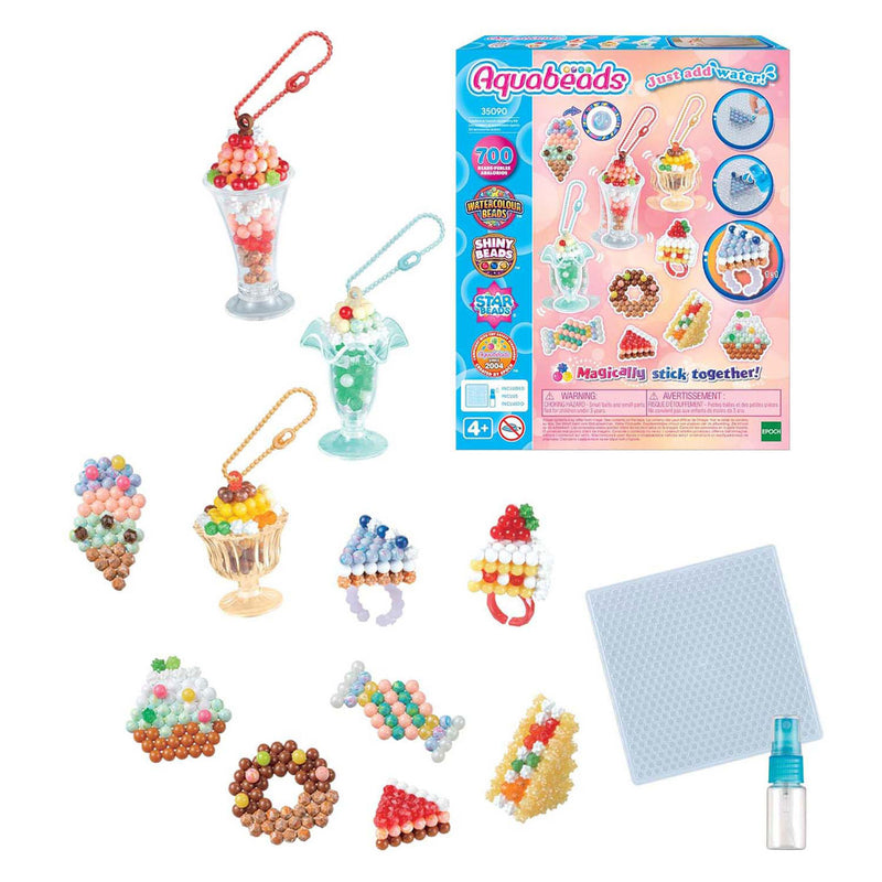 Afbeelding laden in galerijviewer, Aquabeads knutselset zoete accessoires- complete knutselset 700 parels in 31 kleuren
