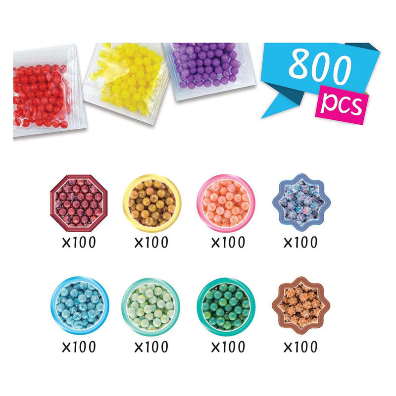 Afbeelding laden in galerijviewer, Aquabeads navulling multikleuren parel mix- meerdere kleuren in 1 parel - watercolourbeads- 800 parels
