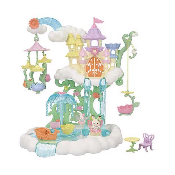 Afbeelding laden in galerijviewer, Sylvanian families 5815 hemels prinsessenkasteel inclusief 2 fluweelzachte speelfiguren
