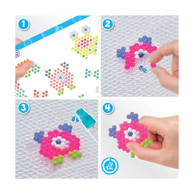 Afbeelding laden in galerijviewer, Aquabeads neon gekke monsters set- kleurrijke parels die magisch aan elkaar plakken door water
