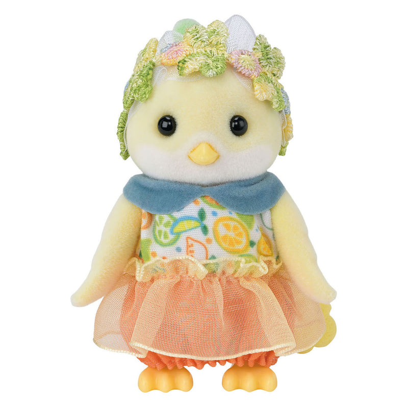 Afbeelding laden in galerijviewer, Sylvanian families 5860 familie citroenvogel- fluweelzachte speelfiguren voor in poppenhuis
