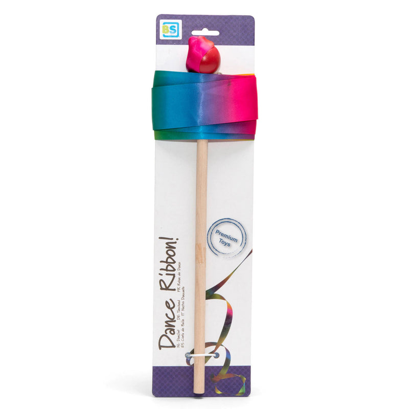 Afbeelding laden in galerijviewer, Bs toys danslint aan stok voor kinderen - gymnastieklint, turnlint - regenboog - 2 meter
