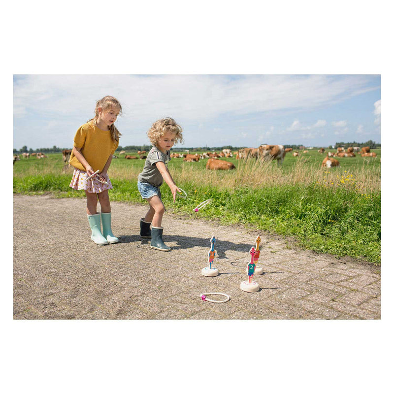 Afbeelding laden in galerijviewer, Bs toys ringwerpen vogels hout - werpspel
