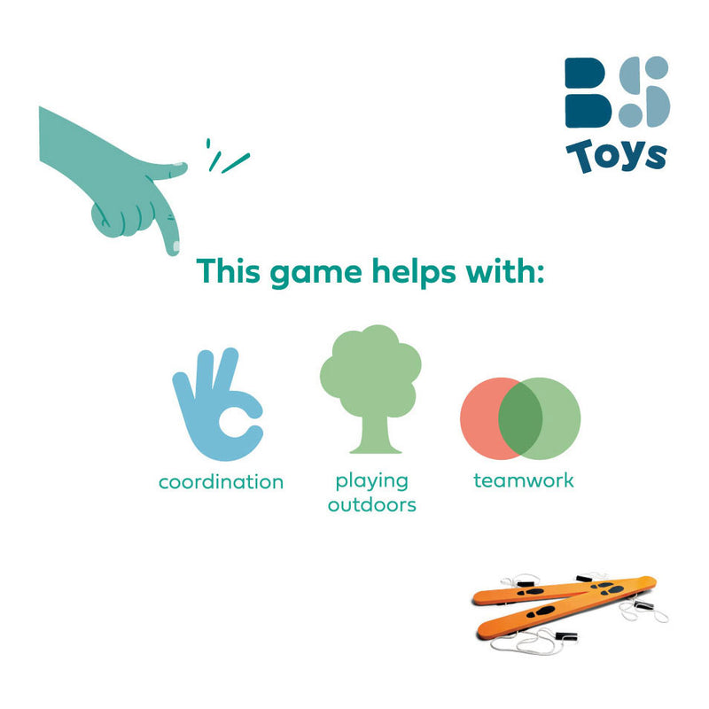 Afbeelding laden in galerijviewer, Bs toys houten loopski's voor twee personen
