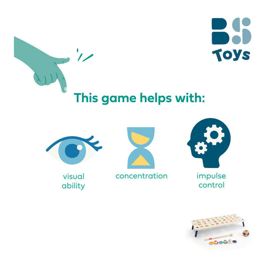 Bs toys whack a shape houten spel