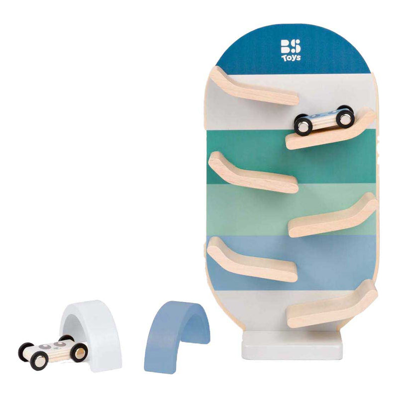 Afbeelding laden in galerijviewer, Bs toys houten autobaan set - 3dlg.
