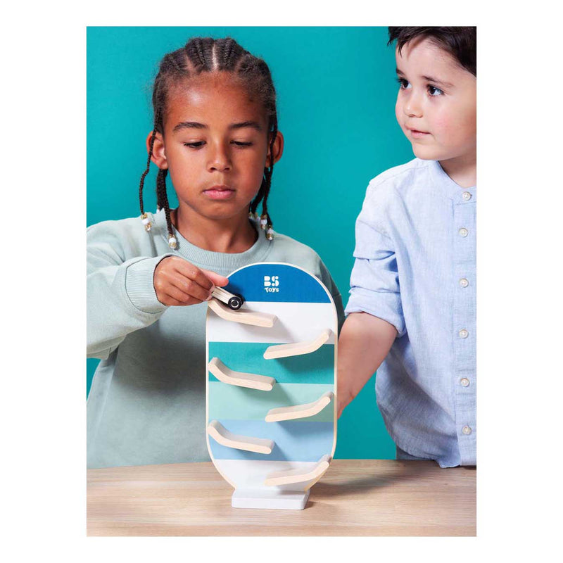 Afbeelding laden in galerijviewer, Bs toys houten autobaan set - 3dlg.
