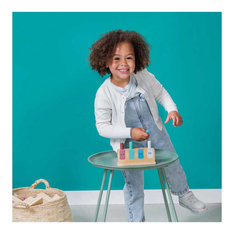 Afbeelding laden in galerijviewer, Bs toys pop-up toy ga532 – houten baby speelgoed 18+ maanden – motoriekspel
