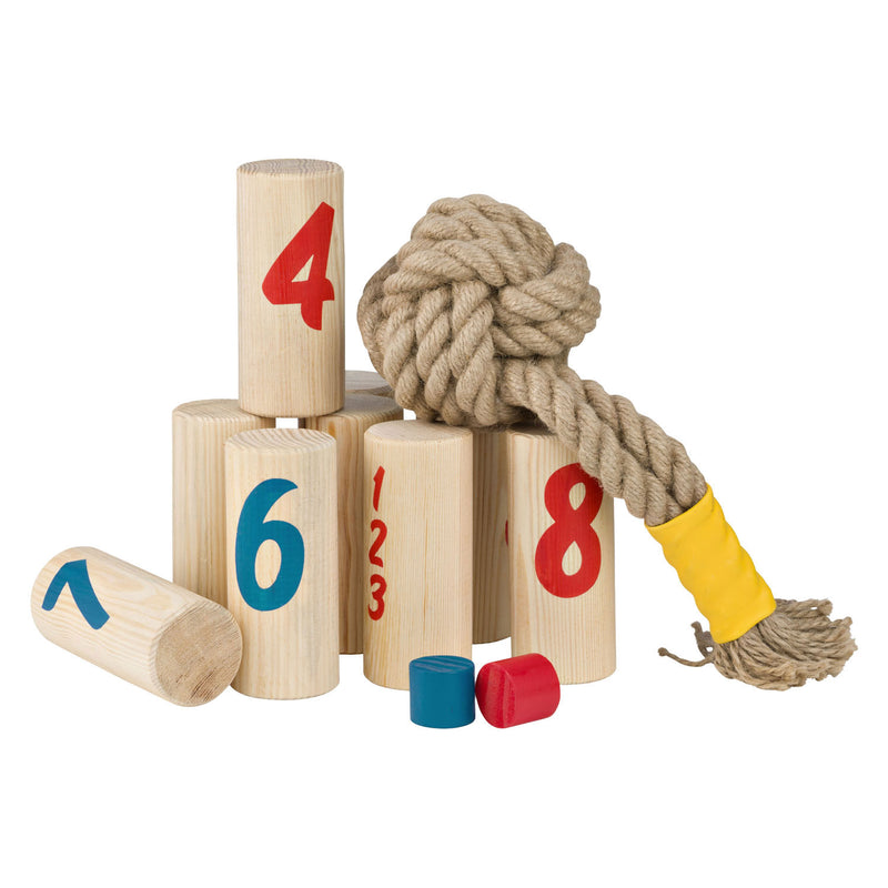 Afbeelding laden in galerijviewer, Bs toys – knapsack werpspel – behendigheidsspel voor buiten – vanaf 8 jaar - buitenspeelgoed - familiespel - houten speelgoed - buitenspel
