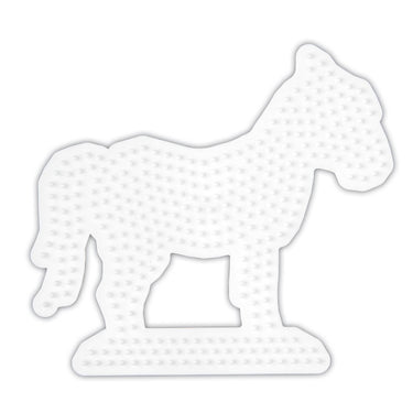 Hama strijkkralen grondplaat paard wit