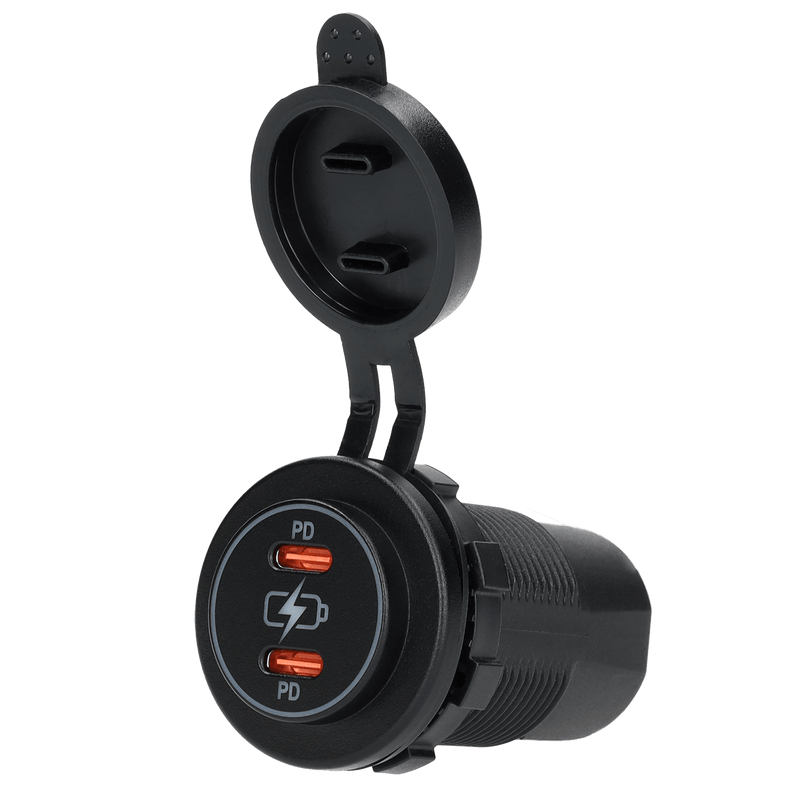 Afbeelding laden in galerijviewer, Power line 2x usb-c pd lader - verpakt

