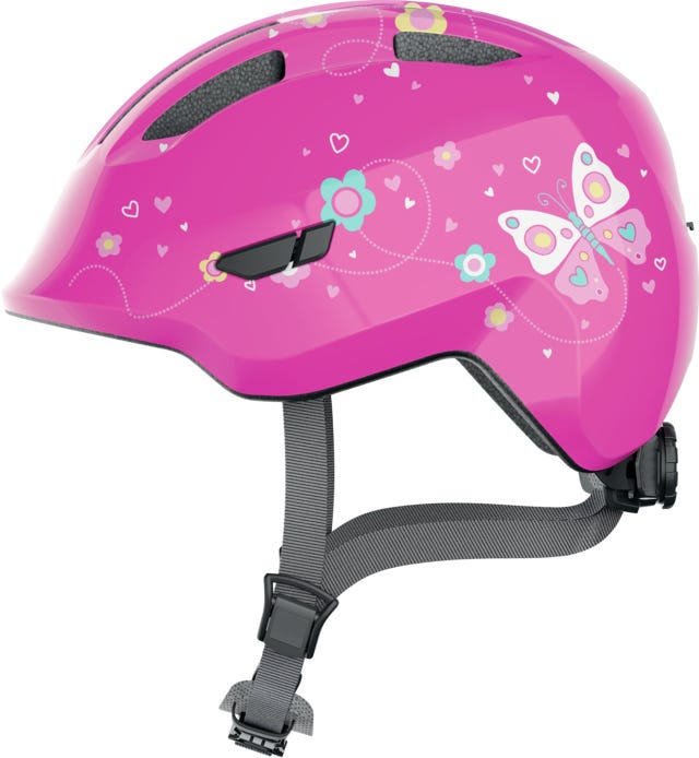 Afbeelding laden in galerijviewer, Abus helm Smiley 3.0 pink butterfly M 50-55cm
