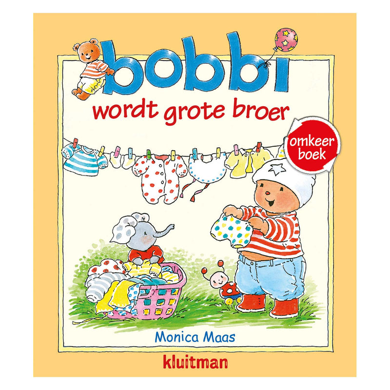 Afbeelding laden in galerijviewer, Uitgeverij kluitman bobbi omkeerboek - wordt grote broer en de baby
