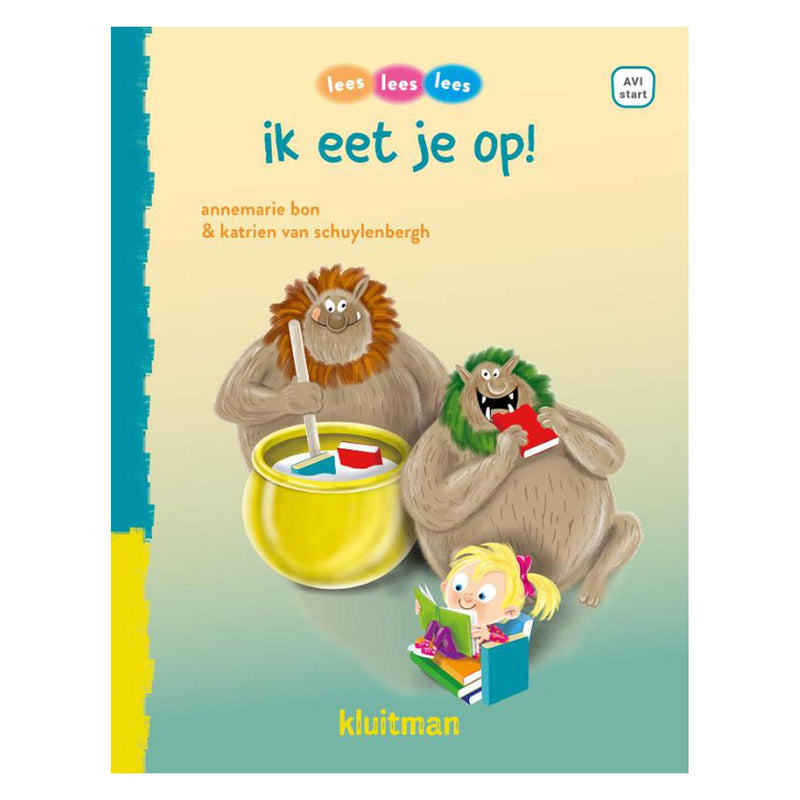 Afbeelding laden in galerijviewer, Uitgeverij Kluitman Lees lees lees ik eet je op! (AVI-Start)
