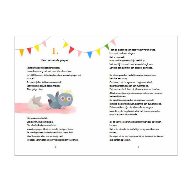 Afbeelding laden in galerijviewer, Uitgeverij kluitman winkie, de stoere postduif
