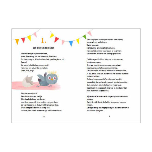 Uitgeverij kluitman winkie, de stoere postduif