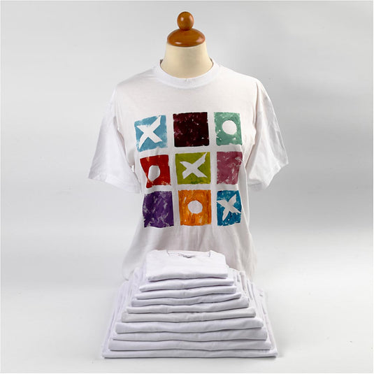 Creativ Company T shirts B: 32 cm afm 3 4 jaar ronde hals 145 g wit 1 stuk