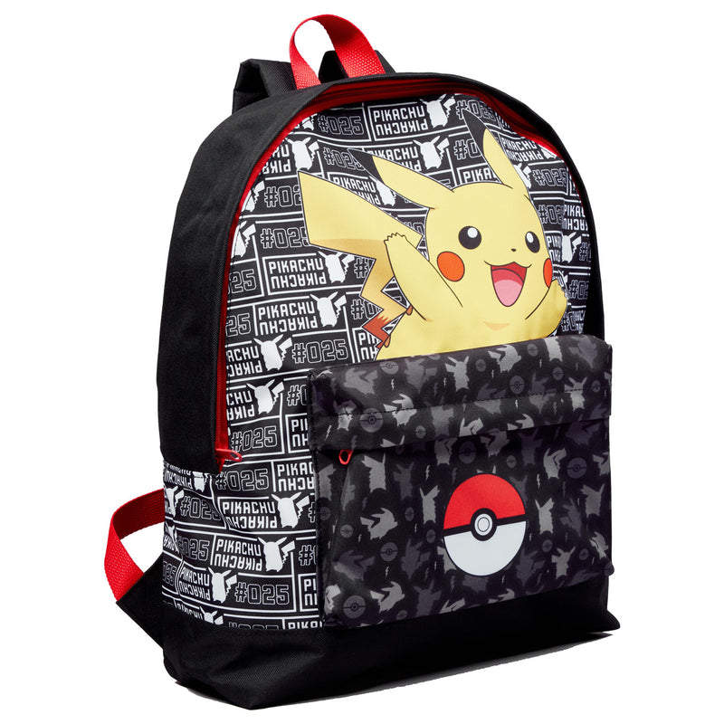 Afbeelding laden in galerijviewer, Pokémon rugzak met voorvak pokeball pikachu

