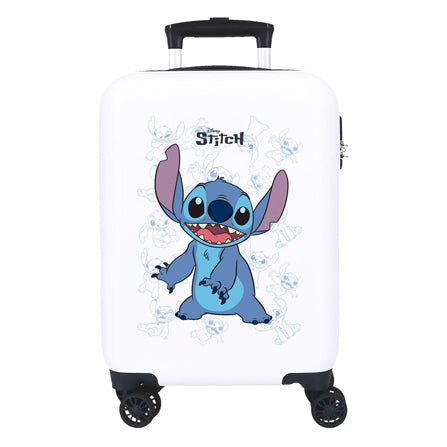 Afbeelding laden in galerijviewer, Trolleykoffer happy stitch wit, 50cm

