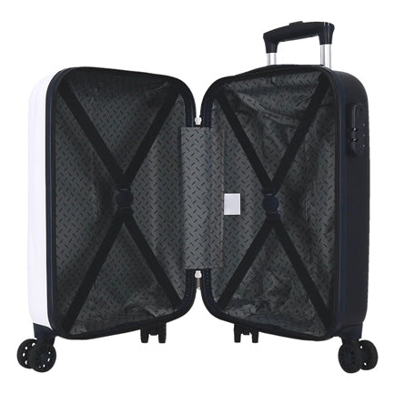 Afbeelding laden in galerijviewer, Trolleykoffer happy stitch wit, 50cm
