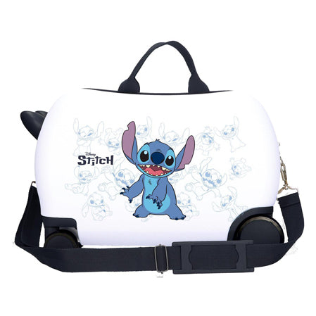 Afbeelding laden in galerijviewer, Trolleykoffer ride on stitch wit
