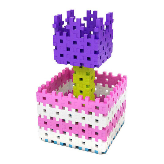Meli basic roze bouwblokken, 300dlg.