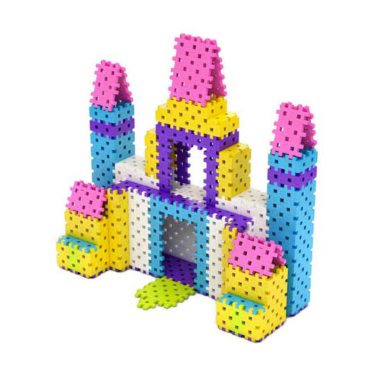 Meli basic roze bouwblokken, 1000dlg.