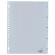 Tabbladen kangaro pp g405cm a4 120 micron grijs 5-delig 1-5 23-gaats bedrukt
