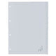 Tabbladen kangaro g410f pp a4 120 micron grijs 10-delig 4gaats venster