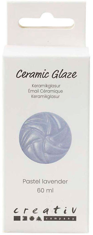Creativ company keramiek glazuur 984-1101 c dekkend pastel lavender - 60ml