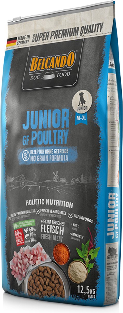 Belcando junior grainfree - hondenvoer - kip 12.5 kg